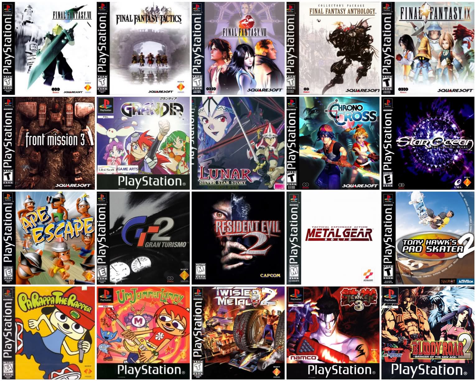 latest ps1 games